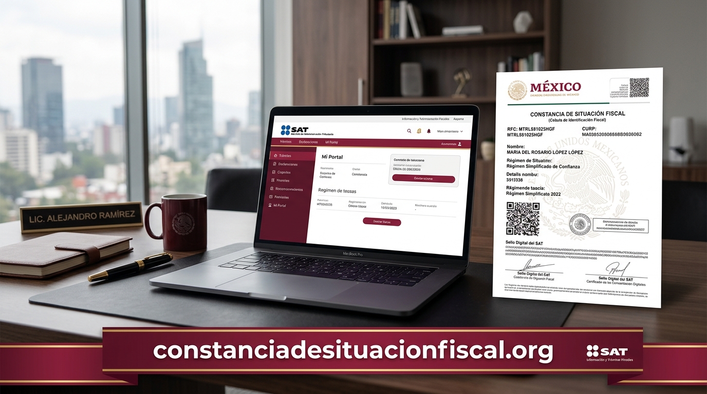 Comprobación de código QR y cédula de identificación fiscal